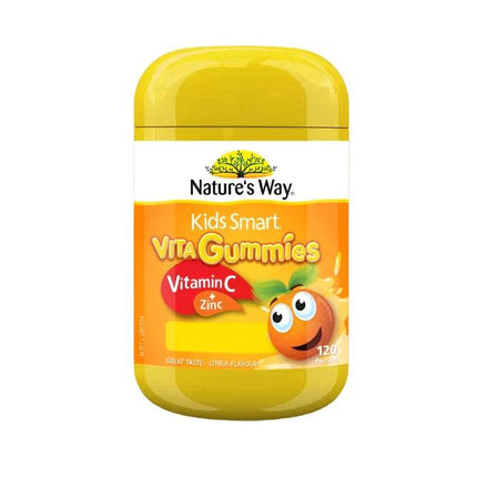 Nature's Way Kids Smart Vita Gummies Vitamin C and Zinc 120 Pastilles - OhYouLuckyDuck.com.au