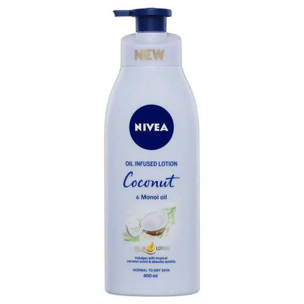 Nivea Oil Infused Lotion Coconut & Monoi Oil 400ml - OhYouLuckyDuck.com.au