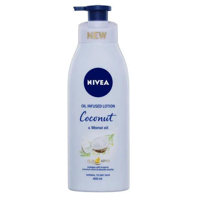 Nivea Oil Infused Lotion Coconut & Monoi Oil 400ml - OhYouLuckyDuck.com.au