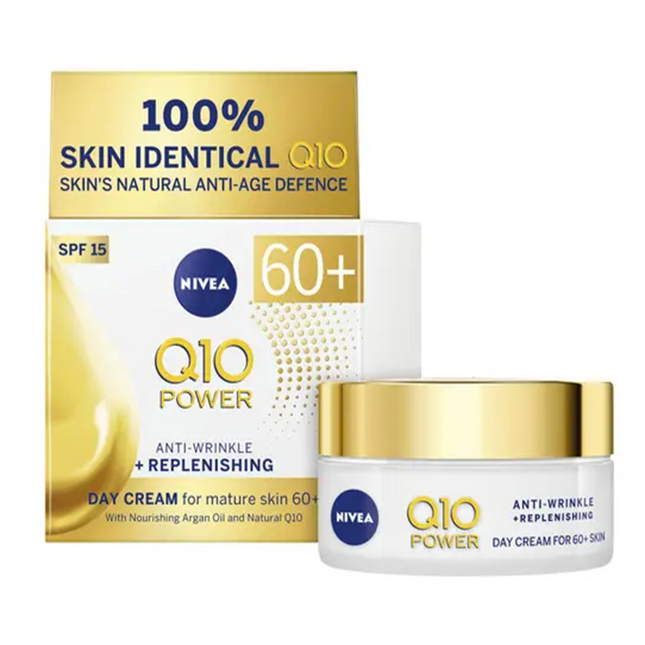 Nivea Q10 Power Anti-Wrinkle Plus Replenishing Mature Day Cream SPF15 - OhYouLuckyDuck.com.au