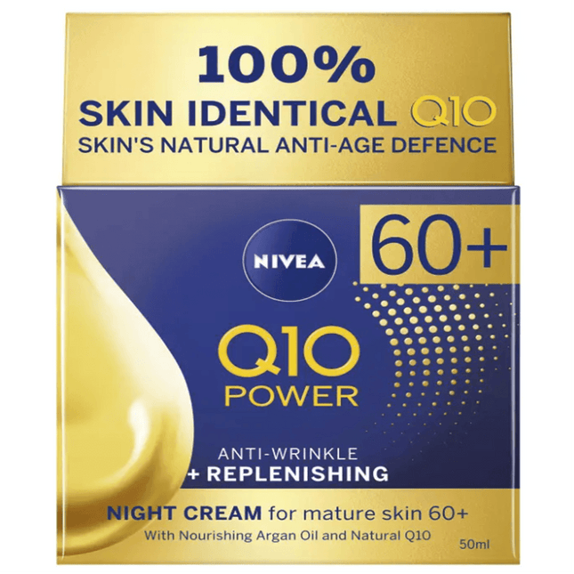 Nivea Q10 Power Anti Wrinkle Plus Replenishing Mature Night Cream - OhYouLuckyDuck.com.au