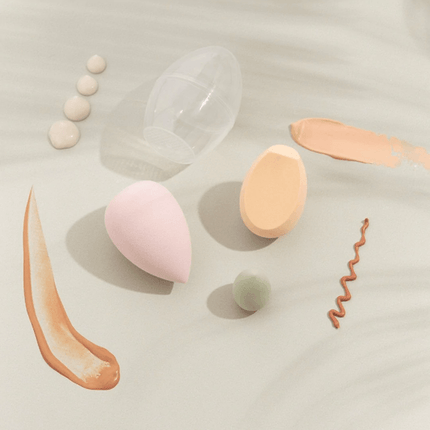 Nude By Nature Complexion Perfection Blend & Set Sponge Trio - OhYouLuckyDuck.com.au