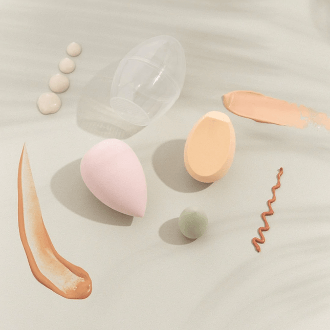 Nude By Nature Complexion Perfection Blend & Set Sponge Trio - OhYouLuckyDuck.com.au