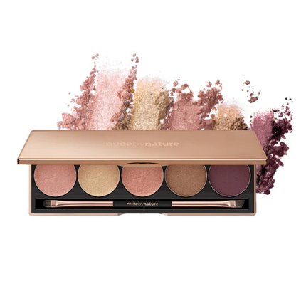 Nude By Nature Natural Illusion Eye Palette - Soft Rose - OhYouLuckyDuck.com.au