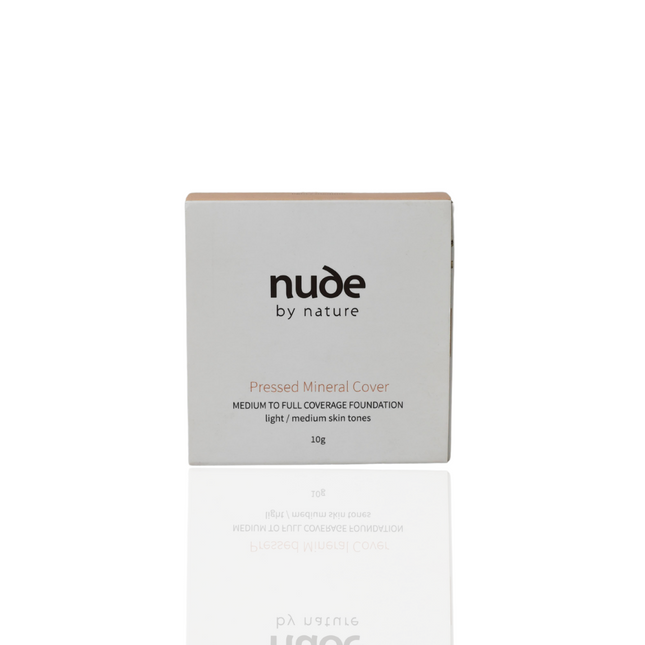 Nude by Nature - Pressed Mineral Cover Foundation - OhYouLuckyDuck.com.au
