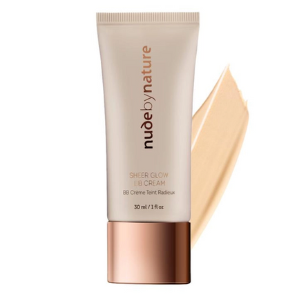 Nude By Nature Sheer Glow BB Cream 30mL - Porcelain - OhYouLuckyDuck.com.au