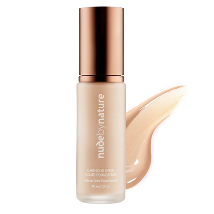 Nude by Nature Luminous Sheer Liquid Foundation C1 Ivory - OhYouLuckyDuck.com.au