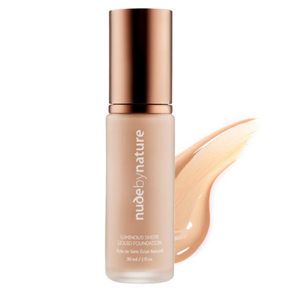 Nude by Nature Luminous Sheer Liquid Foundation N1 Shell Beige - OhYouLuckyDuck.com.au