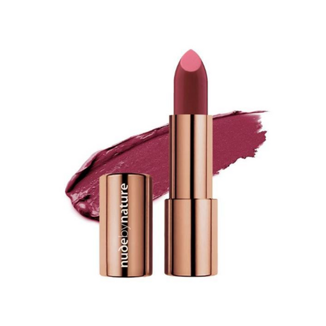 Nude by Nature Moisture Shine Lipstick 07 Deep Plum - OhYouLuckyDuck.com.au