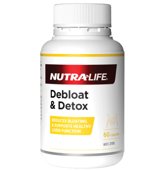 Nutra-Life Debloat & Detox 60 Capsules - OhYouLuckyDuck.com.au