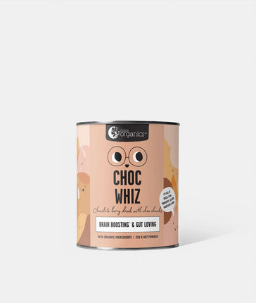 Nutra Organics Choc Whiz Brain Boosting Kids Drink 250G