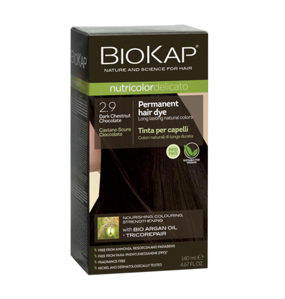 BioKap Delicato 2.9 Dark Chestnut Chocolate Gentle Dye 140Ml - OhYouLuckyDuck.com.au