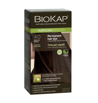 Biokap Delicato 4.0 Natural Brown Gentle Dye 140Ml - OhYouLuckyDuck.com.au
