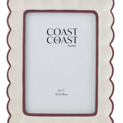 Coastal Home Ana Resin 5x7in Frame 17x22cm Ivory Russet