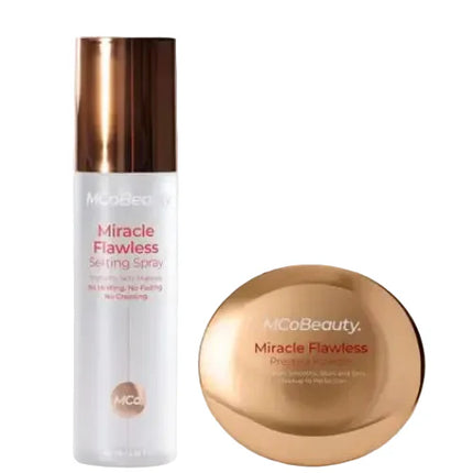 MCoBeauty Miracle Flawless Duo Pressed Powder and Setting Spray 10g 60ml