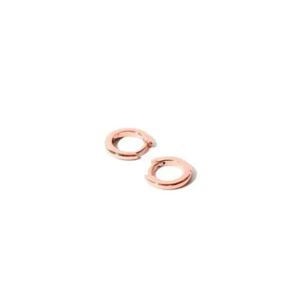 The Cosmetic Department Rose Gold Glitter Tapered Huggie Stud Earring