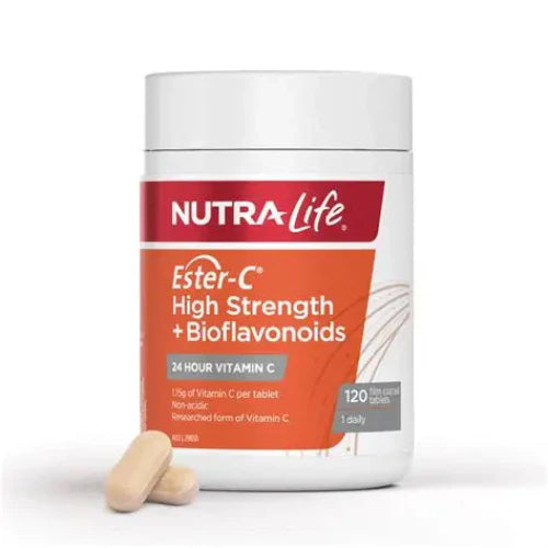 NutraLife Ester C High Strength with Bioflavonoids 120 Tablets