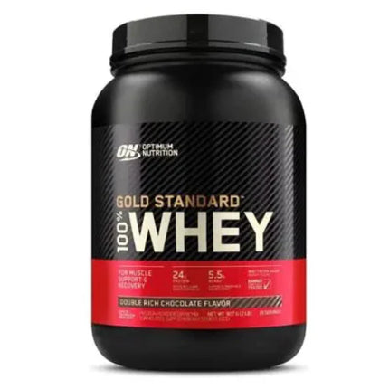 Optimum Nutrition Gold Standard 100 Percent Whey Protein Powder Double Rich Chocolate 907g