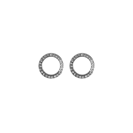 Rossan Open Round Cz Silver 12Mm