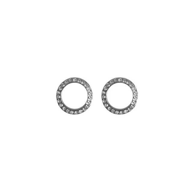 Rossan Open Round Cz Silver 12Mm