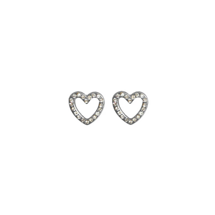 Rossan Open Heart Cz Silver