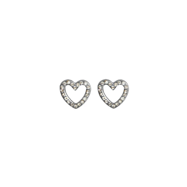 Rossan Open Heart Cz Silver