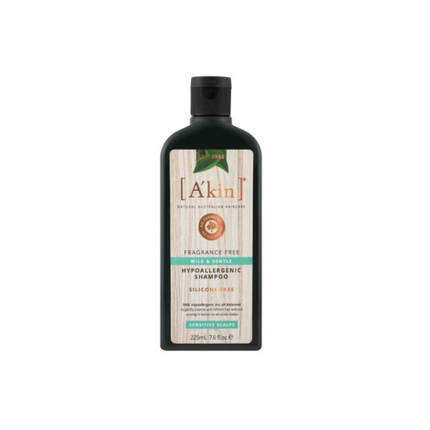 Akin Shampoo Mild & Gentle Fragrance Free 225Ml