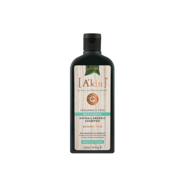 Akin Shampoo Mild & Gentle Fragrance Free 225Ml
