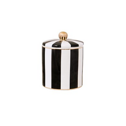 Cristina Re Candle Ebony Stripe 63608