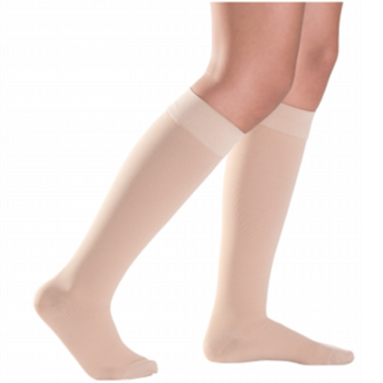 Sigvaris Cotton Class 1 Calf Closed Toe Natural