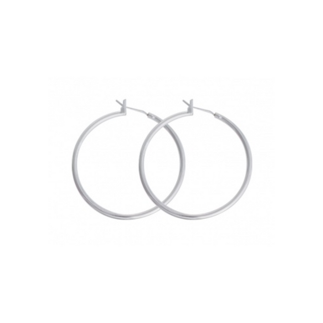 Adnohr Just Hoops-Large Click Silver