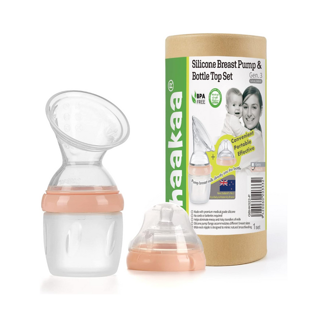 Haakaa Gen3 Pump & Bottle Set Peach 160ML