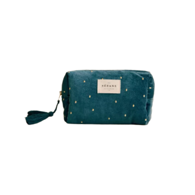 Cosmetic Bag Gold Dots Medium