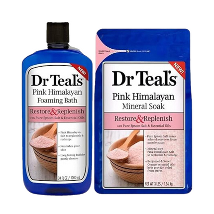 Dr Teals 2 Pack Fb & Salt- Restore & Replenish (Pink Himalayan)