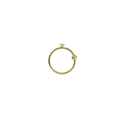 Rossan Ns9002 Jewelled Nose Ring Gp