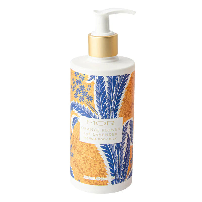 MOR Jardiniere Orange Flower & Flower & Lavender Hand & Body Milk 300mL - OhYouLuckyDuck.com.au