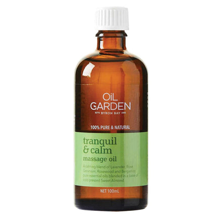 Oil Garden Massage Oil Blend Tranquil & Calm 100mL - OhYouLuckyDuck.com.au