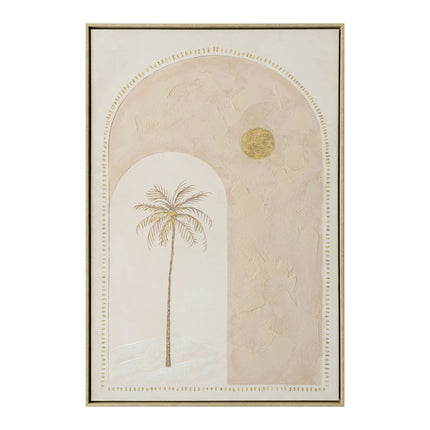 Splosh Talk to the Palm Framed Canvas Wall Art