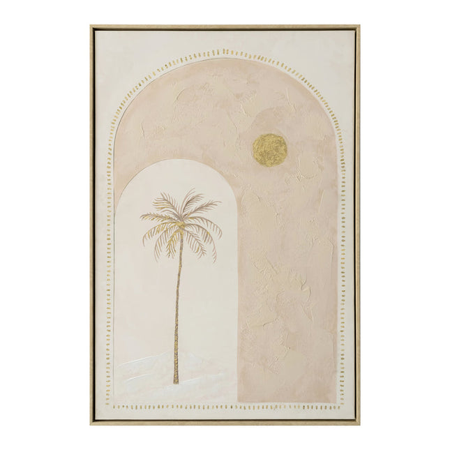 Splosh Talk to the Palm Framed Canvas Wall Art