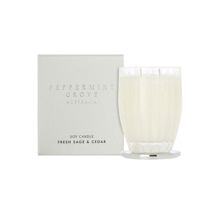 Peppermint Grove Fresh Sage & Cedar Candle 60g