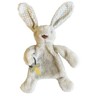 Bunny Comforter With Dummy Holder Beige