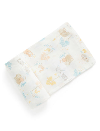 Purebaby Little Nap Printed Muslin Swaddle Wrap 120CM x 120CM
