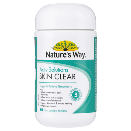 Nature's Way Active Solutions Skin Clear 60 Tablets