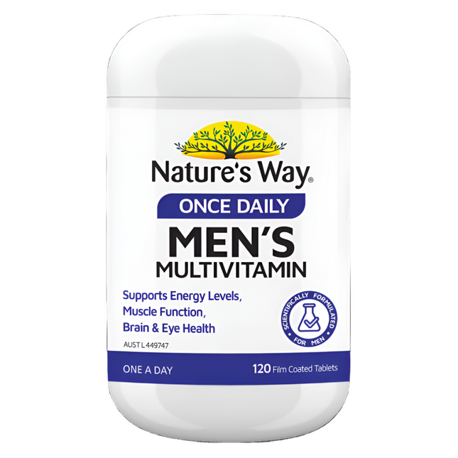 Nature's Way Once Daily Men's Multivitamin 120 Tablets