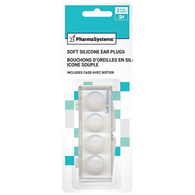 Pharmasystems Uswim Soft Silicone Ear Plugs 2 Pairs