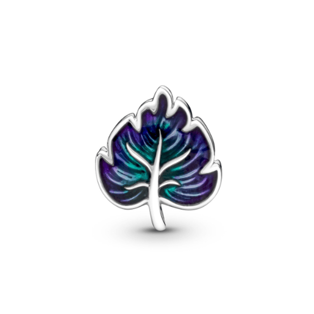 Pandora Purple & Green Leaf Charm - OhYouLuckyDuck.com.au
