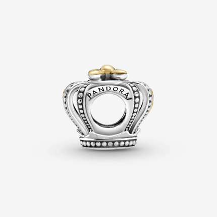 Pandora Two-Tone Regal Crown Charm - OhYouLuckyDuck.com.au