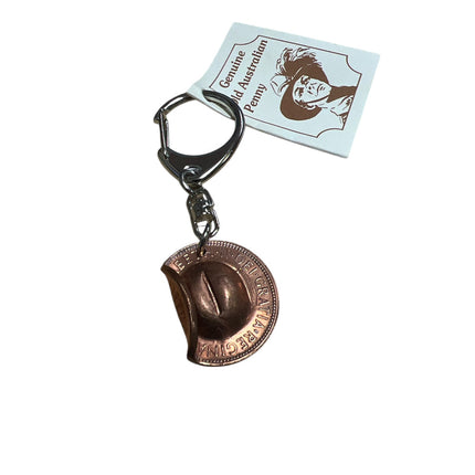 Branded Workwear Genuine Australian Penny Coin Keyring Souvenir Gift