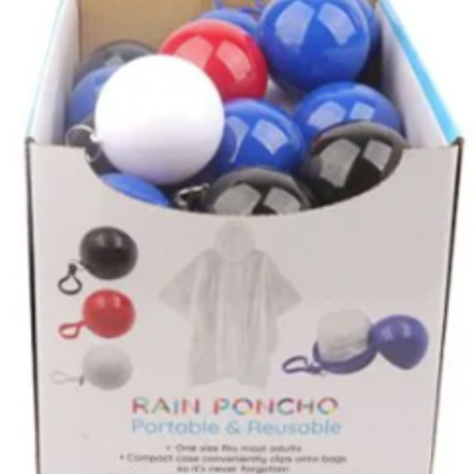 Portable Rain Poncho Keyring
