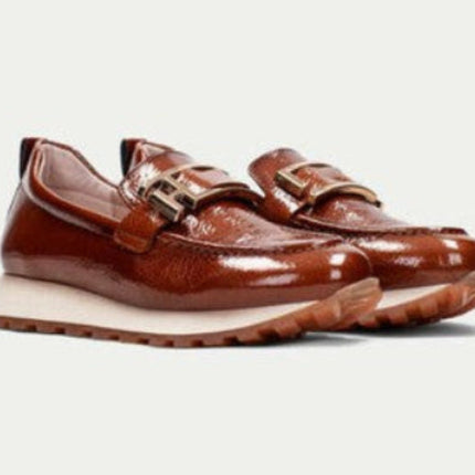 Hispanitas Loira HI243621 Brown Patent Leather Moccasin